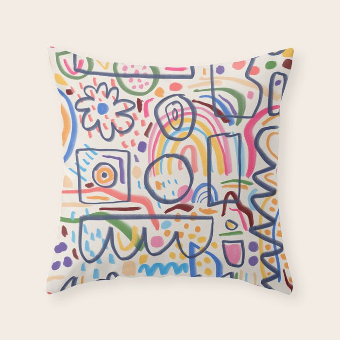 Sunshine Map No. 2 Throw Pillow Gallery Image 6