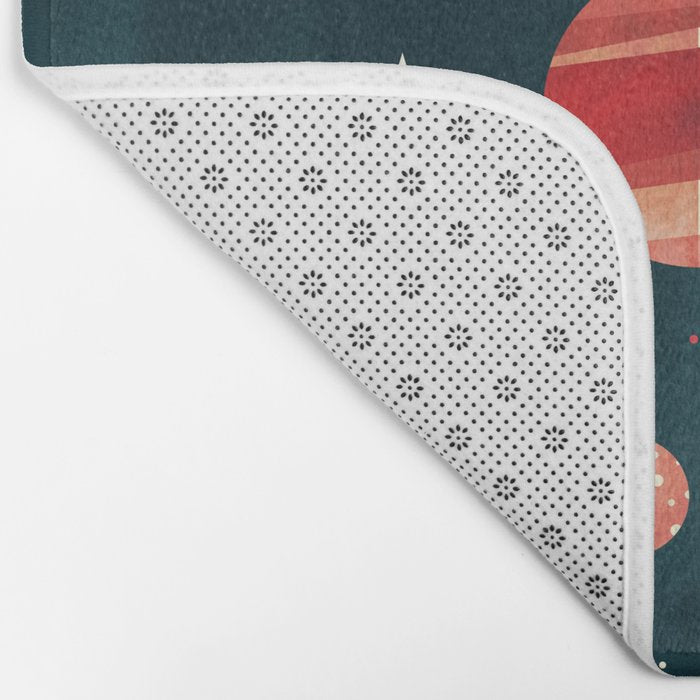 Joy to the Universe (in Teal) Bath Mat Gallery Image 2