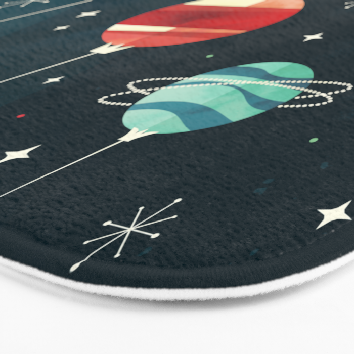 Joy to the Universe (in Teal) Bath Mat Gallery Image 3