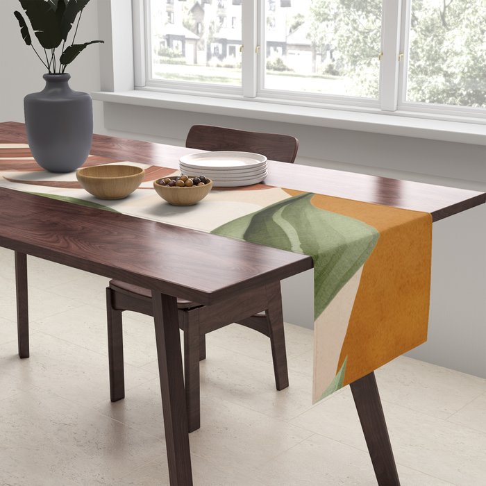 Abstract Tropical Art 20 Table Runner Gallery Image 2