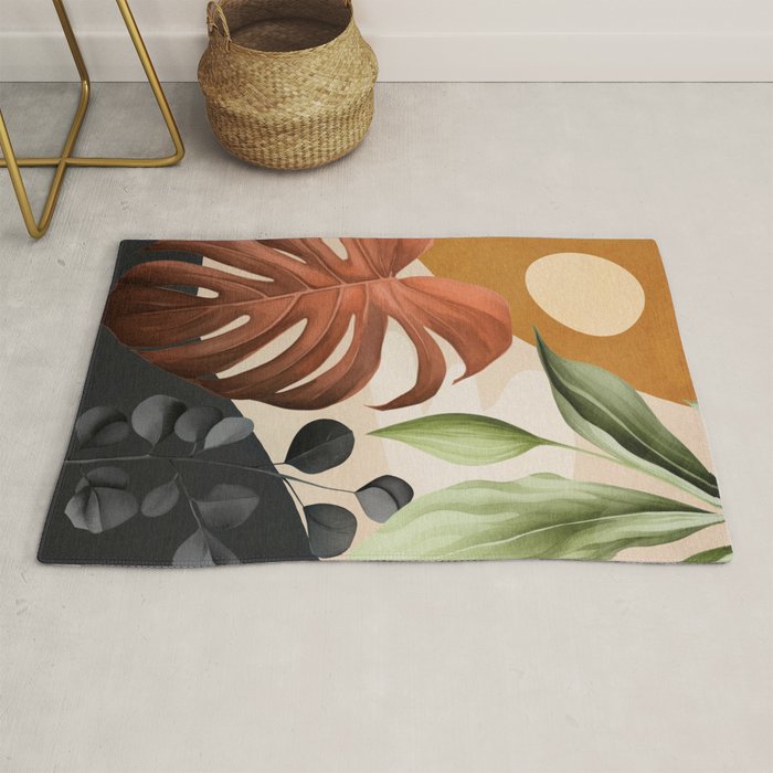 Abstract Tropical Art 20 Rug Gallery Image 1
