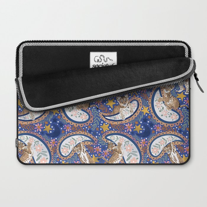 Leopard Cubs Starry Night Laptop Sleeve Gallery Image 2