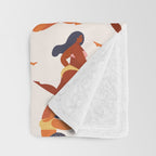Body Positive. Women in summer swimsuits Throw Blanket Gallery Image 3