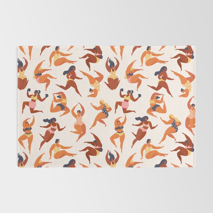 Body Positive. Women in summer swimsuits Rug Gallery Image 2