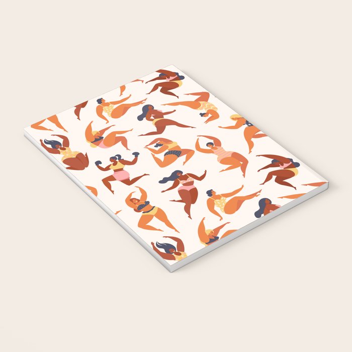 Body Positive. Women in summer swimsuits Notebook Gallery Image 3