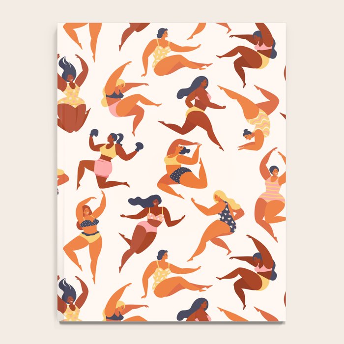 Body Positive. Women in summer swimsuits Notebook Gallery Image 4