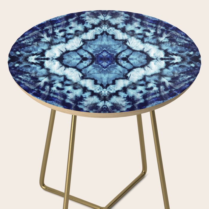 Tie Dye Linen Ikat Side Table Gallery Image 2