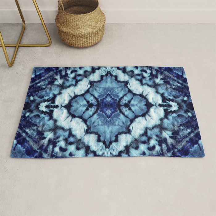 Tie Dye Linen Ikat Rug Gallery Image 1