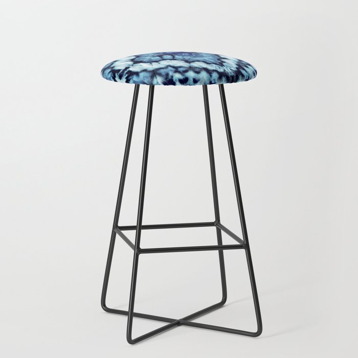 Tie Dye Linen Ikat Stool Gallery Image 1