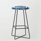 Tie Dye Linen Ikat Stool Gallery Image 1