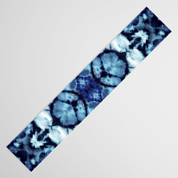 Tie Dye Linen Ikat Table Runner Gallery Image 3
