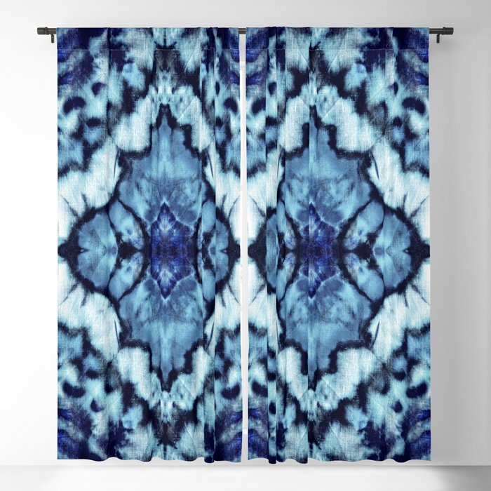 Tie Dye Linen Ikat Window Curtain Gallery Image 5