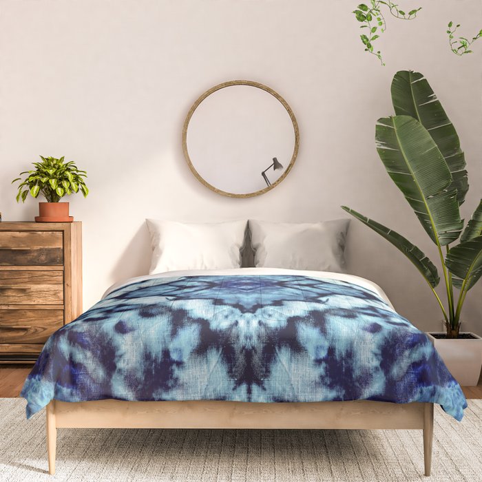 Tie Dye Linen Ikat Comforter Gallery Image 3