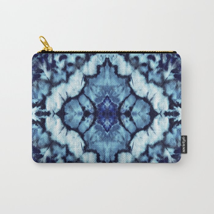 Tie Dye Linen Ikat Carry All Pouch Gallery Image 1