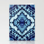 Tie Dye Linen Ikat Stationery Card Gallery Image 2