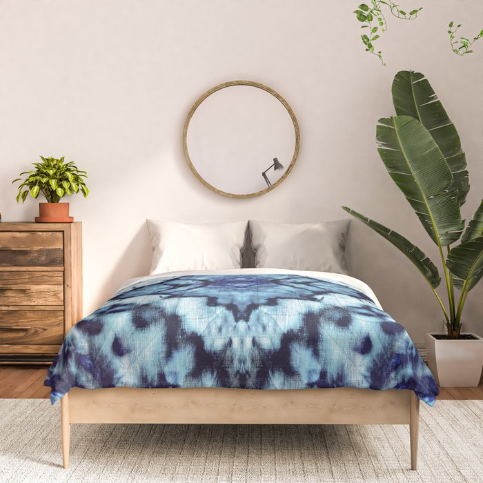 Tie Dye Linen Ikat Comforter Gallery Image 3