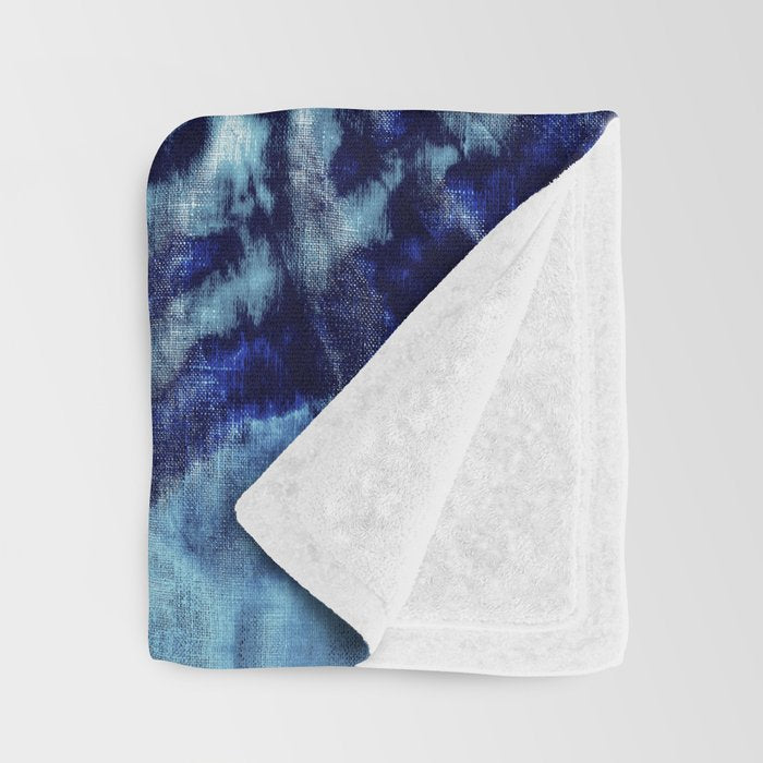 Tie Dye Linen Ikat Throw Blanket Gallery Image 3