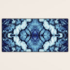 Tie Dye Linen Ikat Desk Mat Gallery Image 3