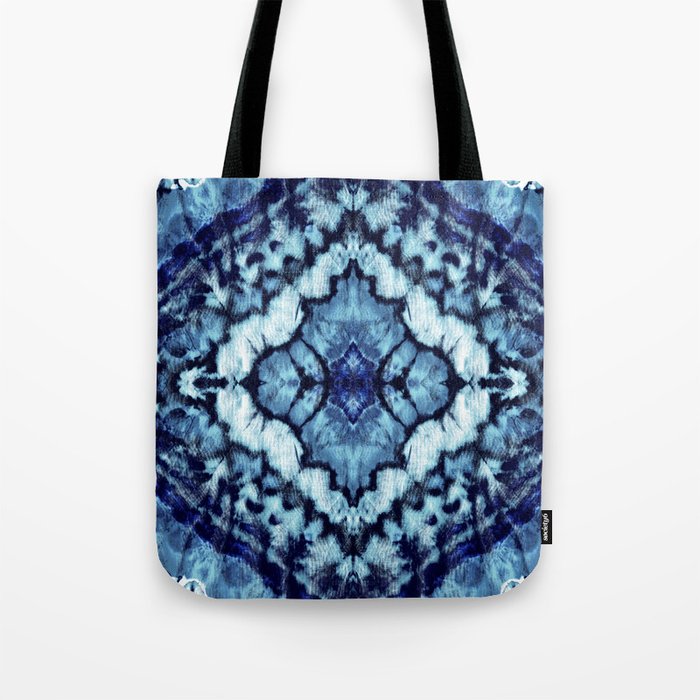 Tie Dye Linen Ikat Tote Bag Gallery Image 1
