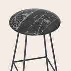 Wright Brother'S Plane Patent - Aviation Art - Black Chalkboard Stool Gallery Image 2