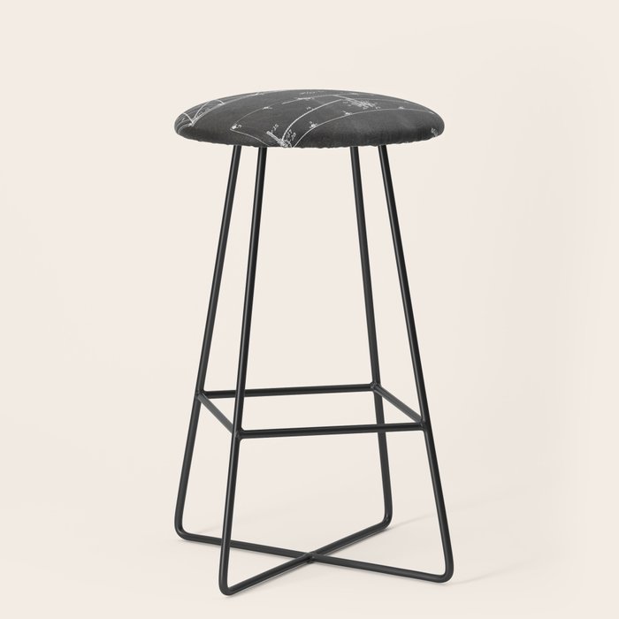 Wright Brother'S Plane Patent - Aviation Art - Black Chalkboard Stool Gallery Image 1