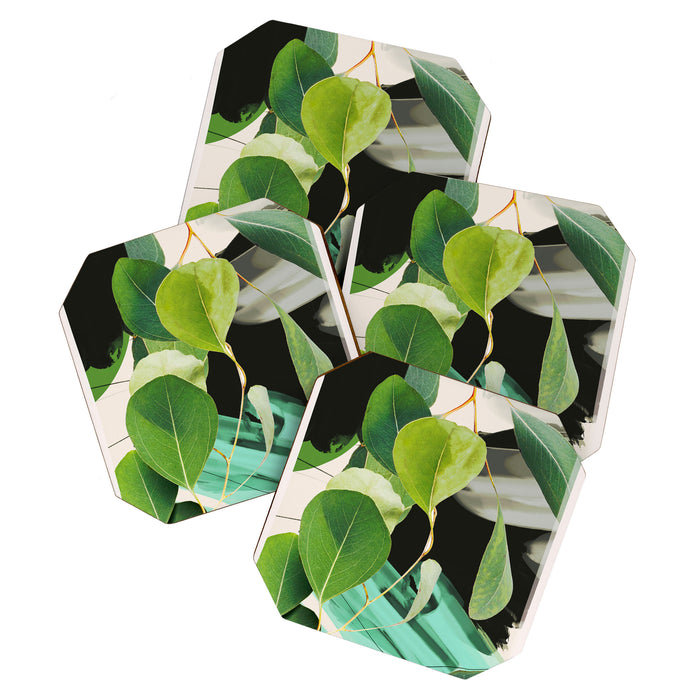 Abstract Botanical 4 Coaster Gallery Image 1
