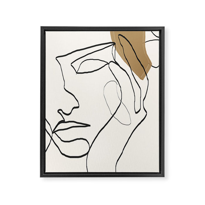 Abstract Face Framed Canvas Print Gallery Image 1