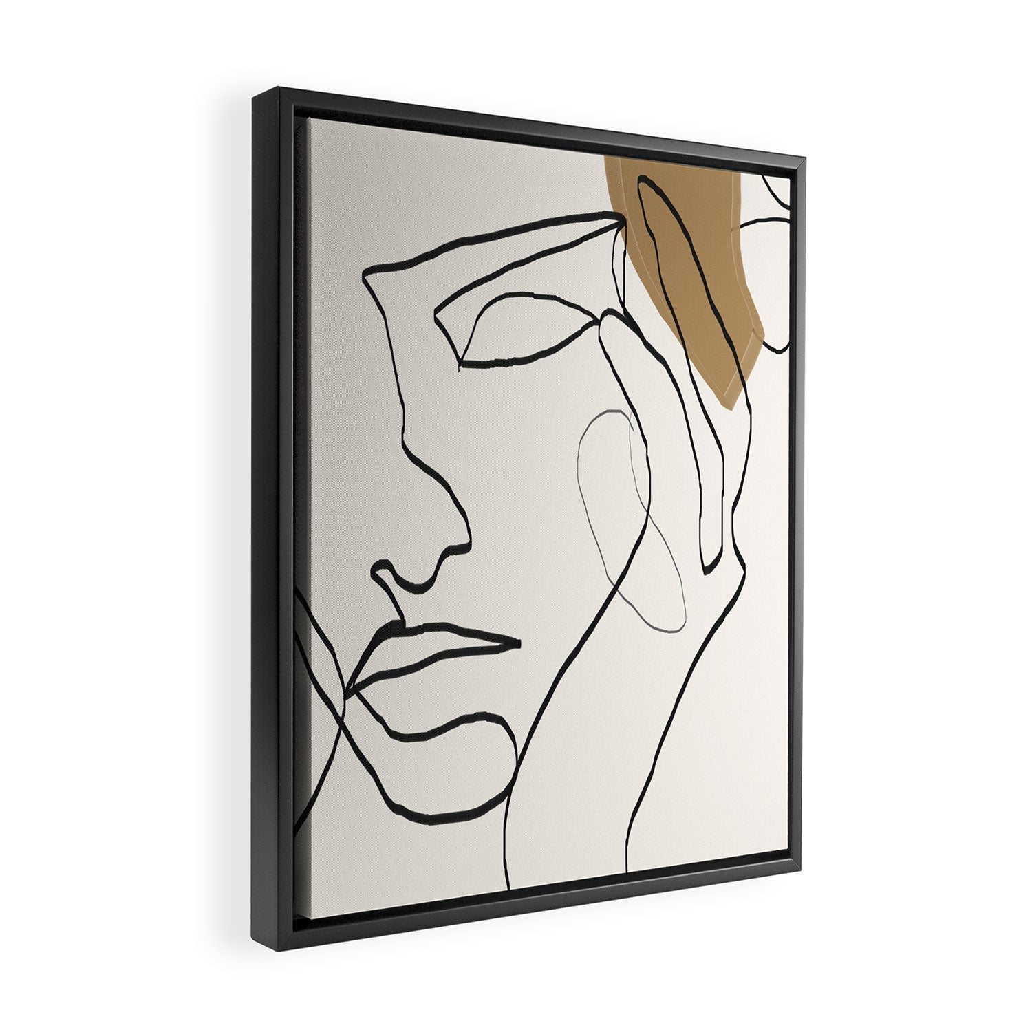 Abstract Face Framed Canvas Print Gallery Image 2