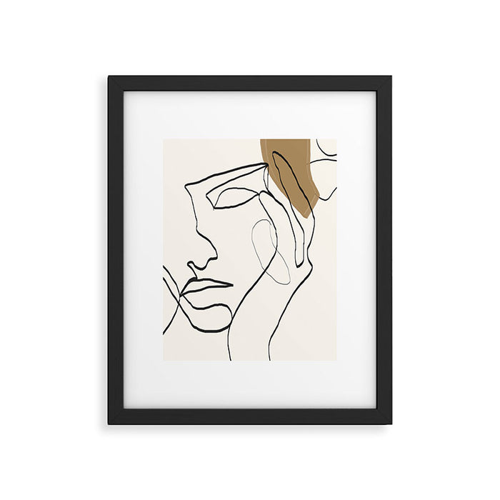 Abstract Face Framed Art Print Gallery Image 1