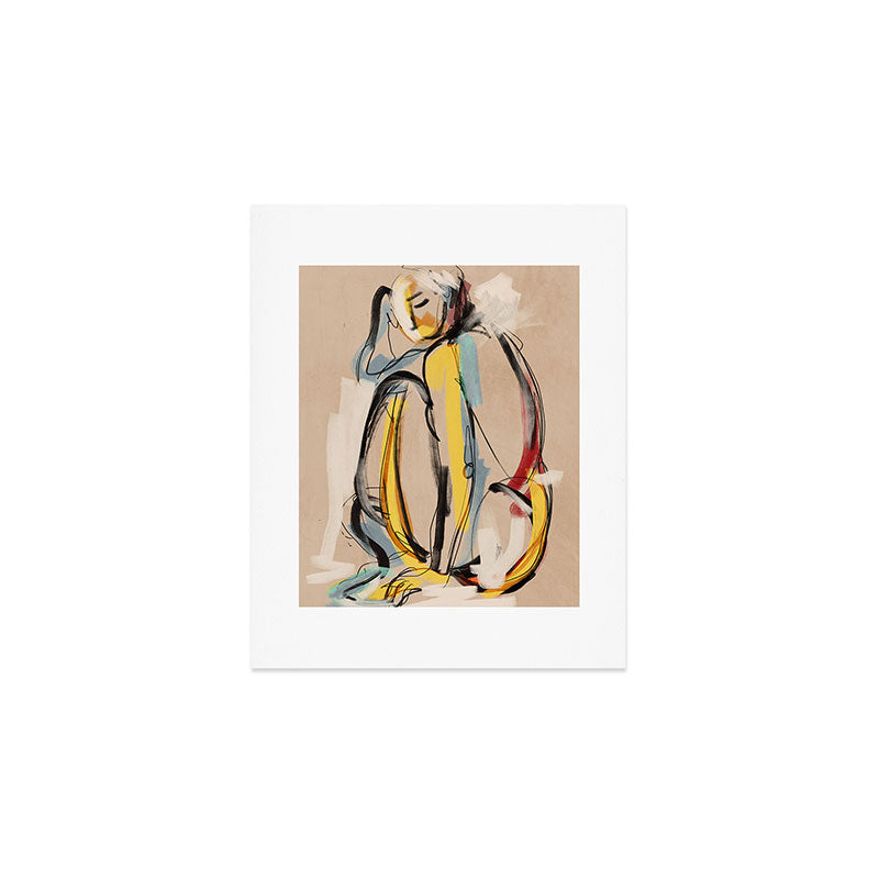 Abstract Female Figure Art Print Gallery Image 1