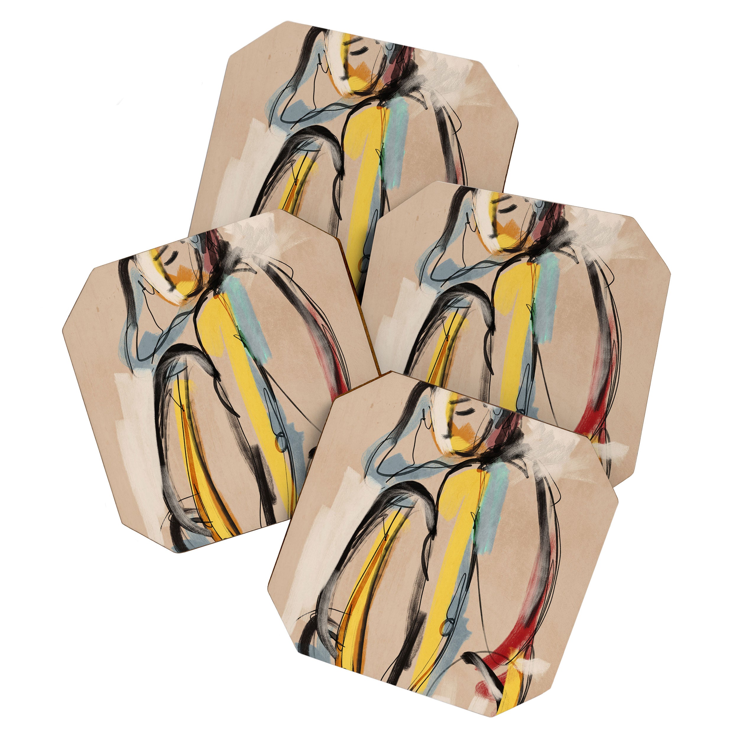 Abstract Female Figure Coaster Gallery Image 1