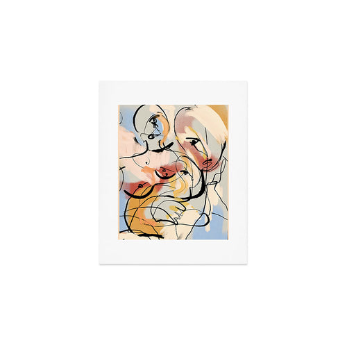 Abstract Female Figure Line Art Art Print Gallery Image 1