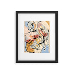 Abstract Female Figure Line Art Framed Art Print Gallery Image 5