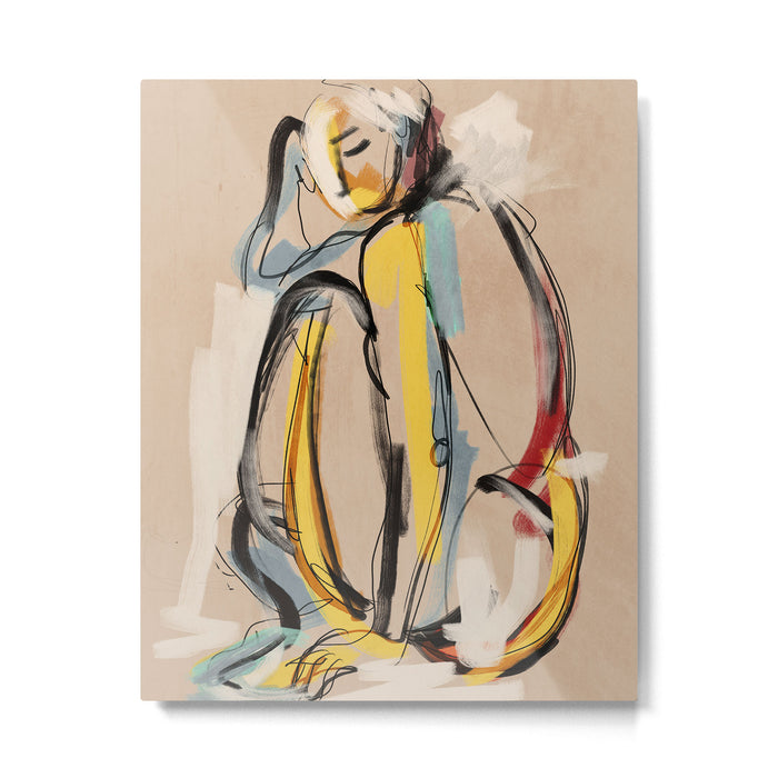Abstract Female Figure Metal Print Gallery Image 1