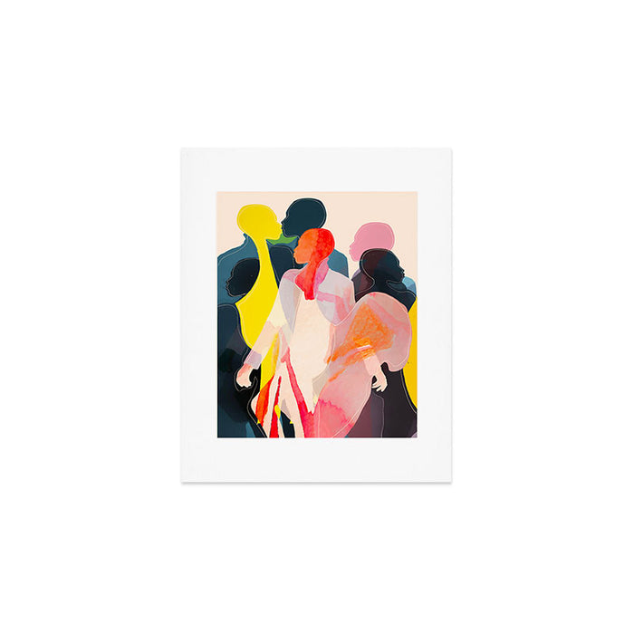 Abstract Figures Art Print Gallery Image 1