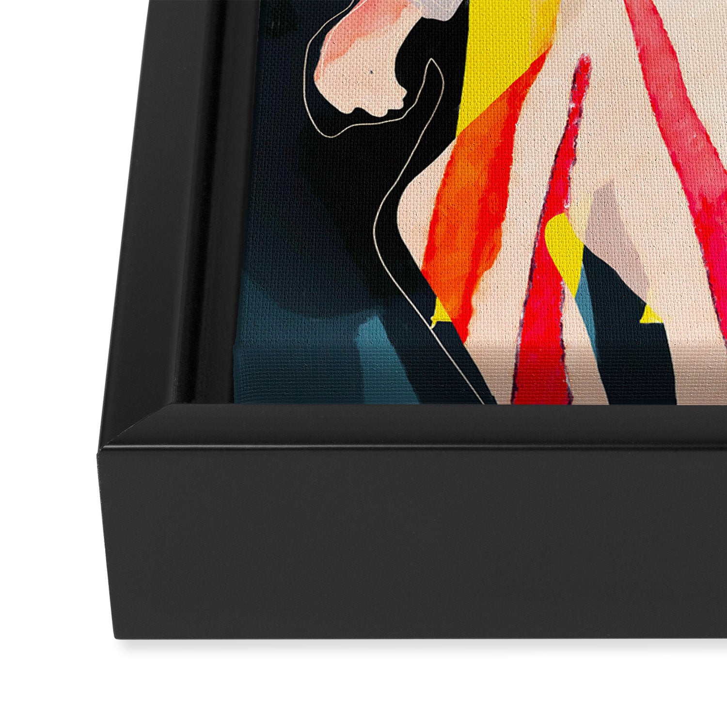 Abstract Figures Framed Canvas Print Gallery Image 3