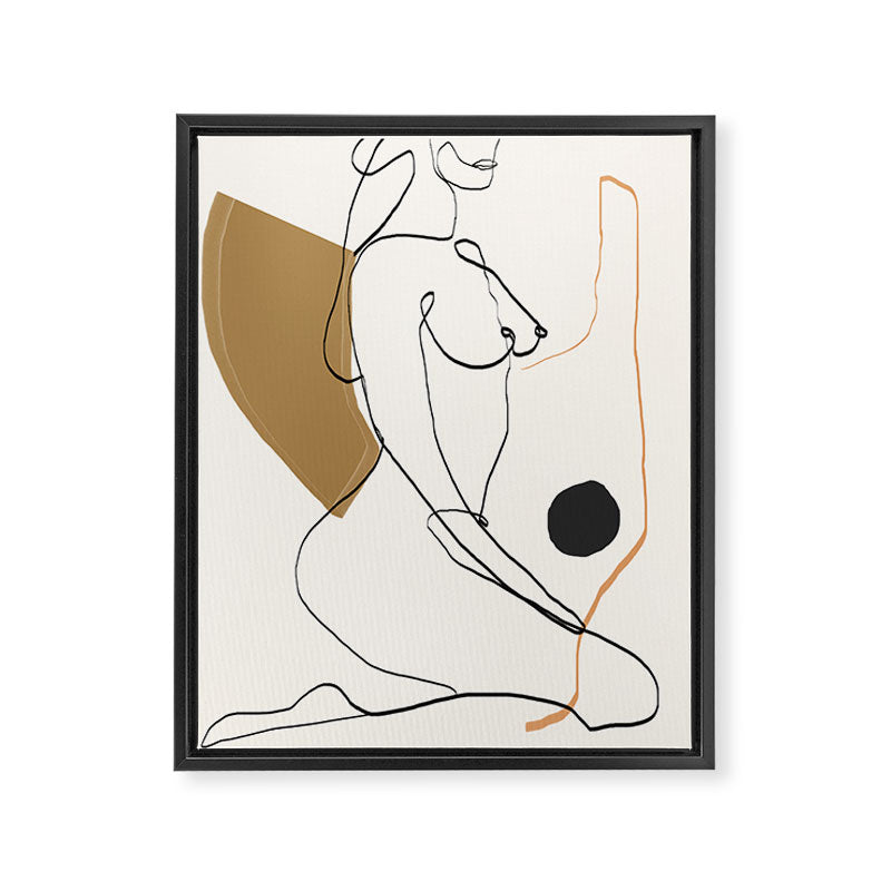 abstract nude 3 Framed Canvas Print Gallery Image 6