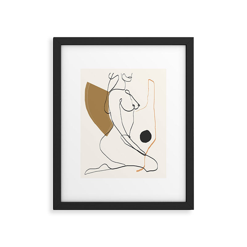 abstract nude 3 Framed Art Print Gallery Image 4