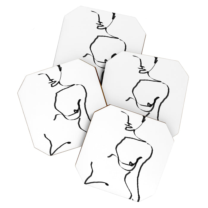 abstract nude Coaster Gallery Image 1