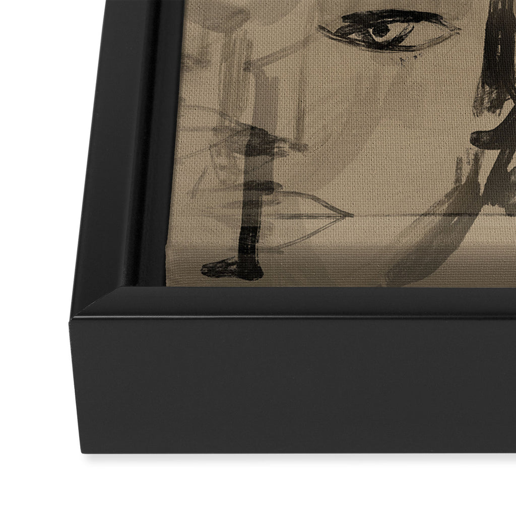 Abstract Portrait 3 Framed Canvas Print Gallery Image 3