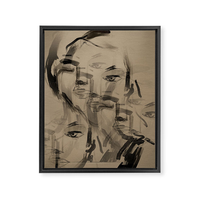 Abstract Portrait 3 Framed Canvas Print Gallery Image 1