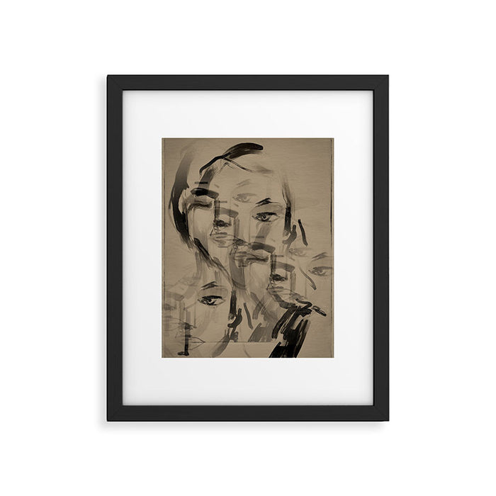 Abstract Portrait 3 Framed Art Print Gallery Image 1