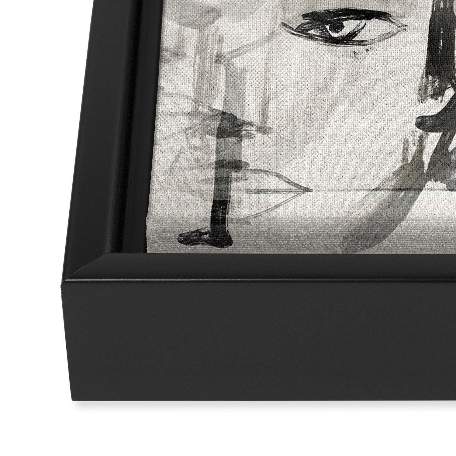 Abstract Portrait 4 Framed Canvas Print Gallery Image 3