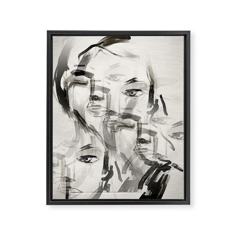 Abstract Portrait 4 Framed Canvas Print Gallery Image 6