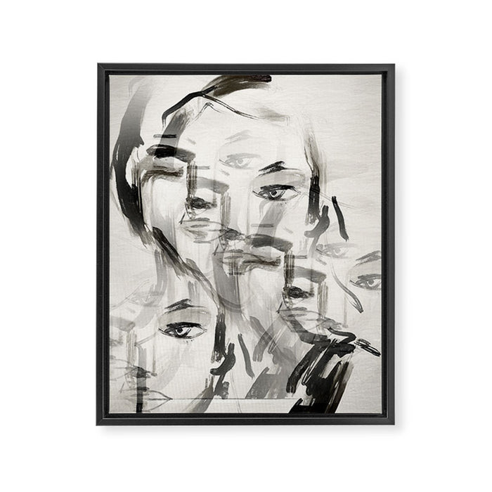 Abstract Portrait 4 Framed Canvas Print Gallery Image 1