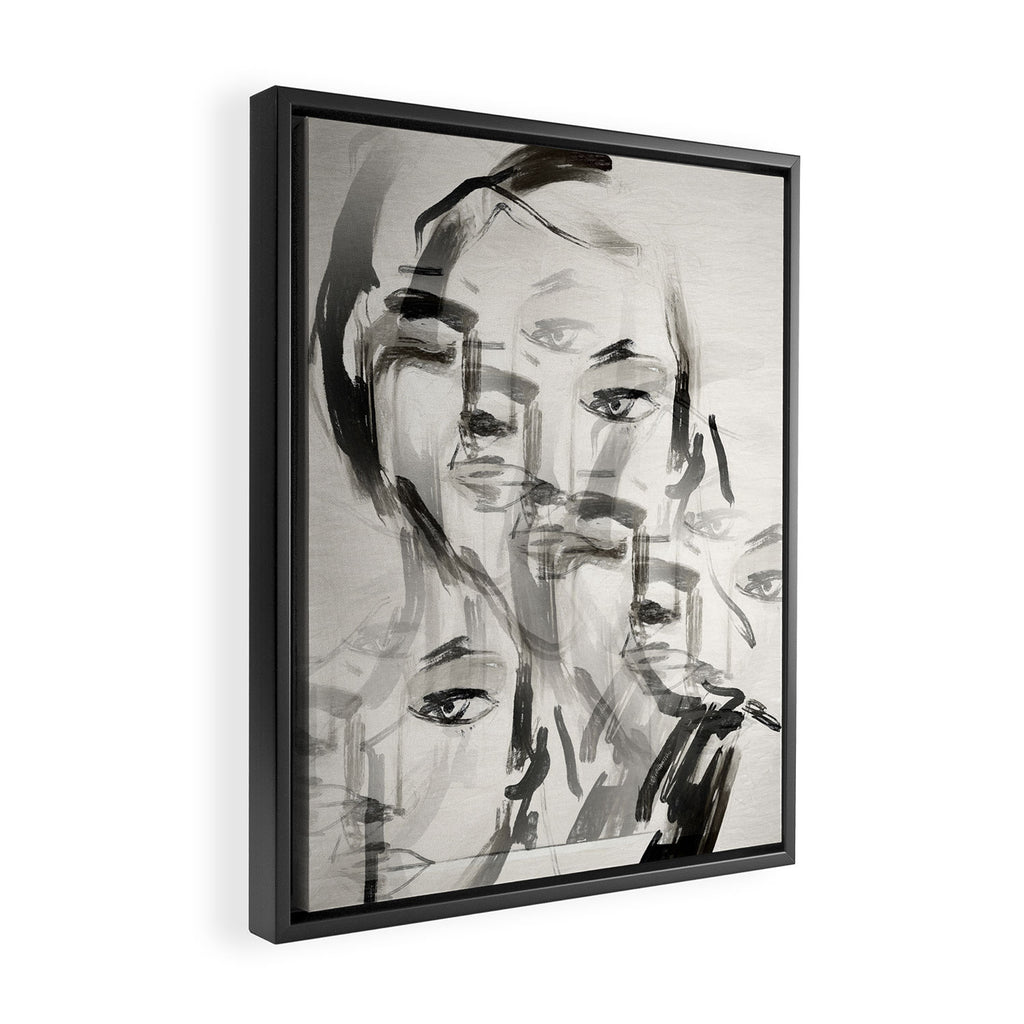 Abstract Portrait 4 Framed Canvas Print Gallery Image 2