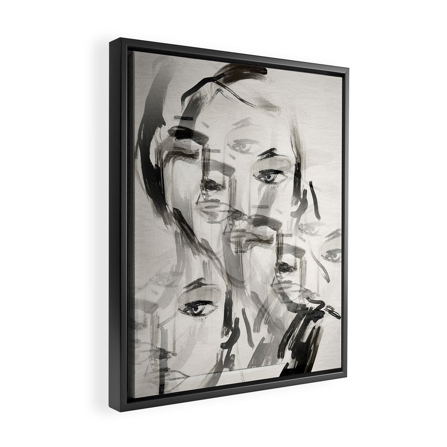 Abstract Portrait 4 Framed Canvas Print Gallery Image 2