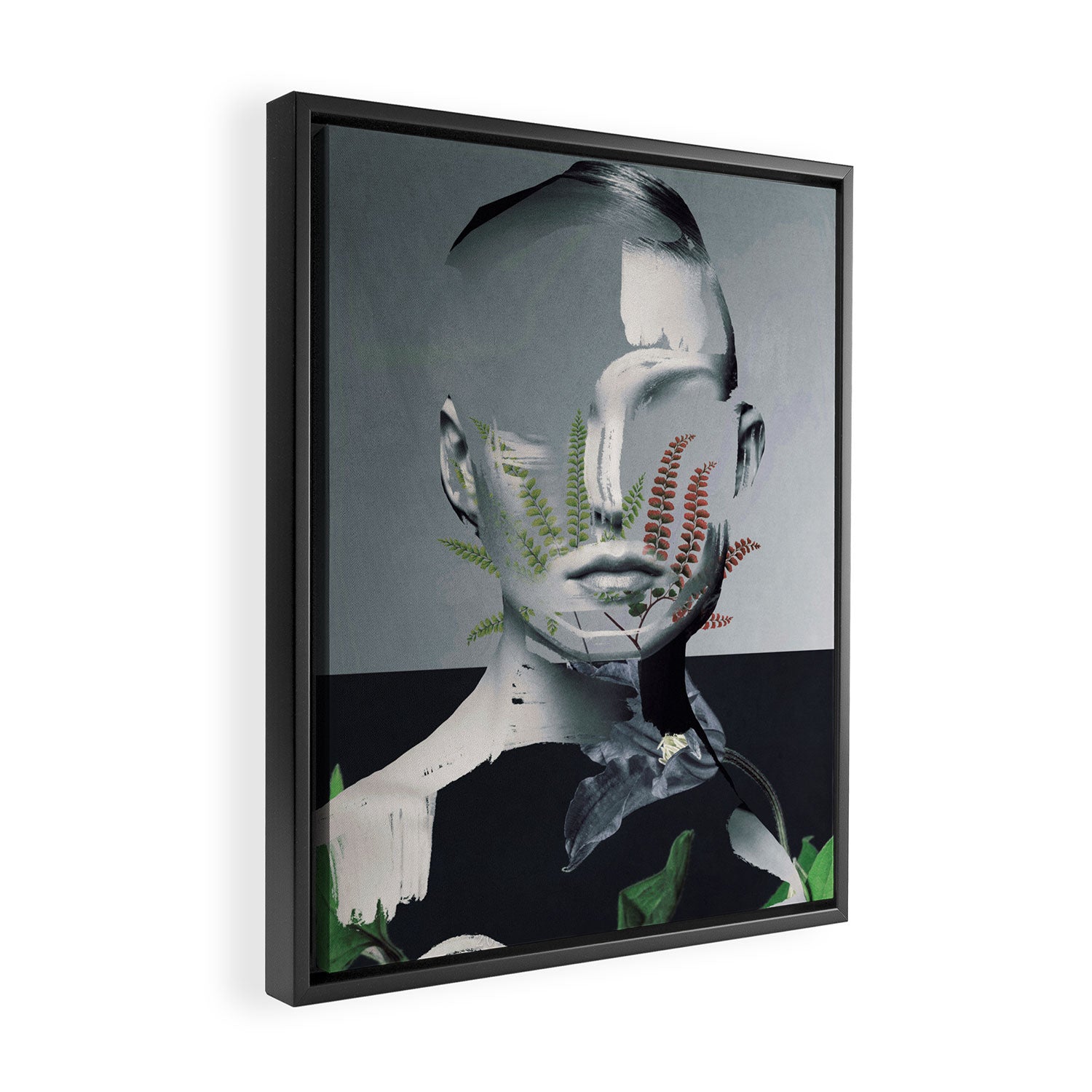 Abstract Portrait 8 Framed Canvas Print Gallery Image 2
