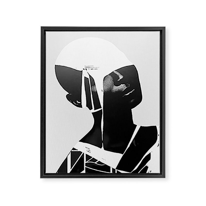 abstract portrait Framed Canvas Print Gallery Image 6