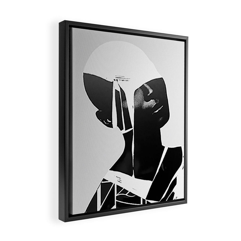 abstract portrait Framed Canvas Print Gallery Image 2